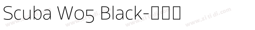 Scuba W05 Black字体转换